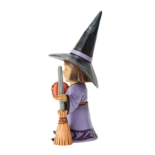 Witch with Broom Figurine