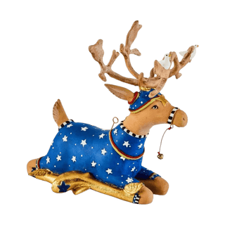 Patience Brewster Dash Away Sitting Comet Reindeer Figure