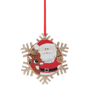 Santa and Rudolph Ornament