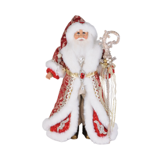 Karen Didion Lighted Crimson Royale Santa