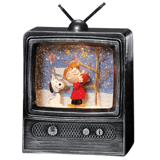 Peanuts Snoopy & Charlie Brown by a Tree Swirl TV - Confetti Lites