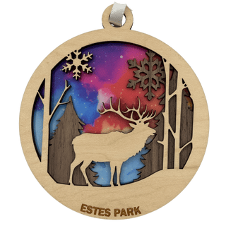 Elk Light Catcher Estes Park Ornament