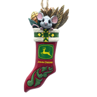 Mouse John Deere Stocking Ornament