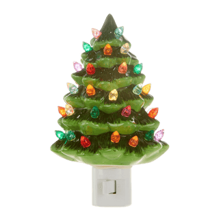Vintage Green Tree Night Light