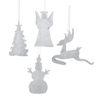 Cut Glass Ornaments Asst.