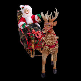 Fabriché™ Santa In Sleigh With Deer