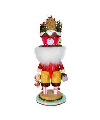 18" Lit Gingerbread House Hat Nutcracker