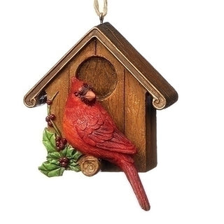 Cardinal Birdhouse Orn