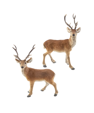 Brown Deer Figure Set of 2