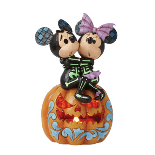 Mickey & Minnie Scared Skeletons