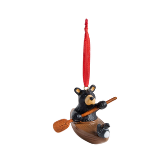 Bearfoots Kayak Bear Ornament