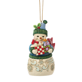 Snowman with Arms Full Ornament