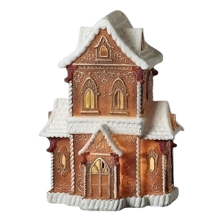 14.5" LED Gingerbread House