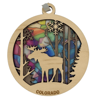 Moose Light Catcher Colorado Ornament