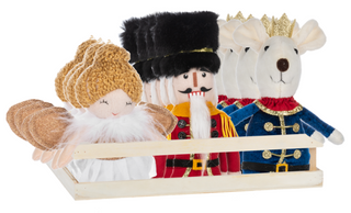 Whimsy Angel, Mouse King & Nutcracker Ornaments