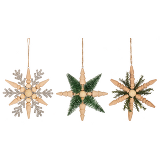 Spindle Snowflake Ornaments