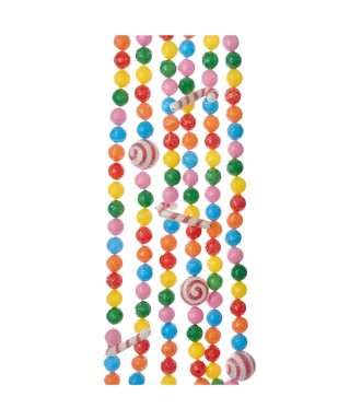 Candy Cane and Candy Ball Garland 6  Foot
