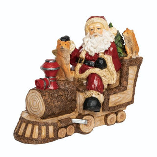 Bark Santa & Critters Train Decor