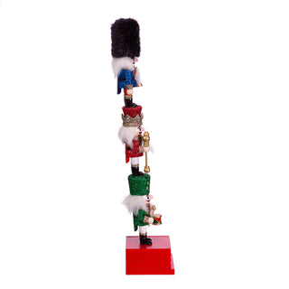 16" Stacked Miniature Nutcrackers With Calendar