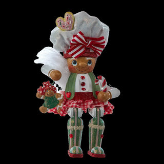 Baker Girl Shelf Sitter Nutcracker