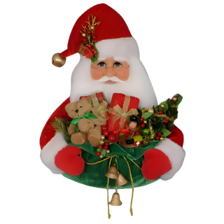 Santa Head With Gift Bag