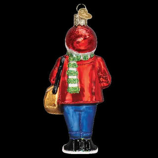 Hipster Santa Ornament