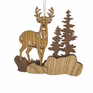 Wood Deer Scene