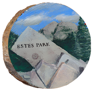 Estes Park Rock Sign