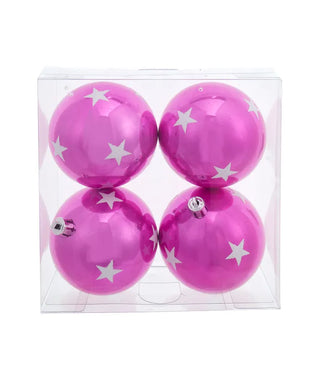 Shatterproof Pink Ball with Star S4