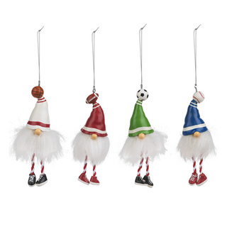 Gnome Sport Ornaments 4/a