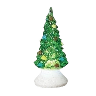 LED Green Tree w/Color shimmer