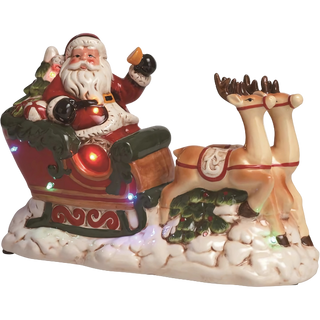 Santa w/Sleigh Music/LED