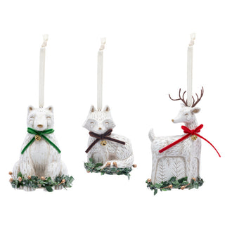 Deer/Fox/Polar Bear Paper Pulp Ornaments