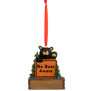 Bearfoots Be Bear Aware Magnetic Ornament