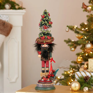 19.5" Hollywood Nutcrackers™ Cardinal In Tree Hat Nutcracker