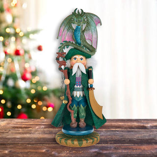 18" Hollywood Nutcrackers™ Wizard With Dragon Nutcracker