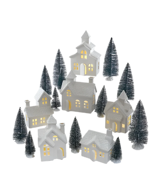 Porcelain Village Set of 24