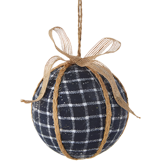 4” Plaid Ball Orn