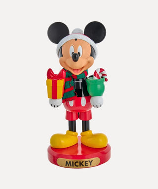 10" Disney© Mickey Mouse With Present Nutcracker