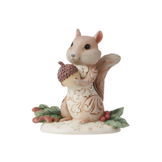 Jim Shore Woodland Chipmunk Holding Acorn Figurine