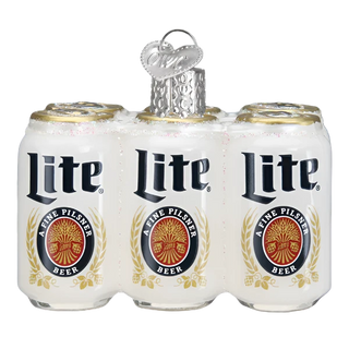 Miller Lite Six Pack Ornament