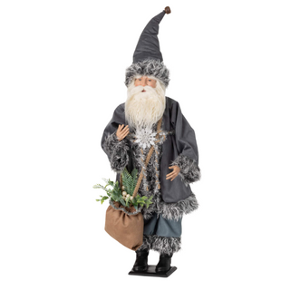 GRAY FUR EARTHY SANTA