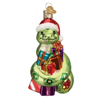 Santa Snake Ornament