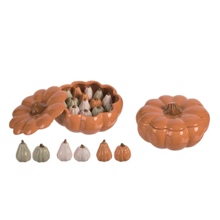 Dol Pumpkin S/P Shakers w/Display S/17