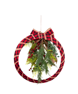 Red Plaid Wreath