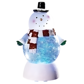 Swirl Snowman With Top Hat