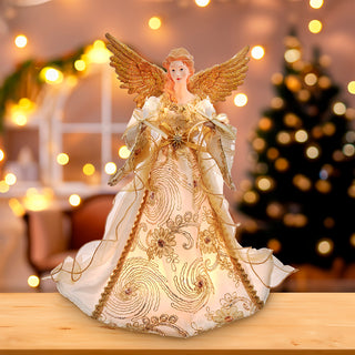 Bronze,  Ivory & Gold Angel Treetop