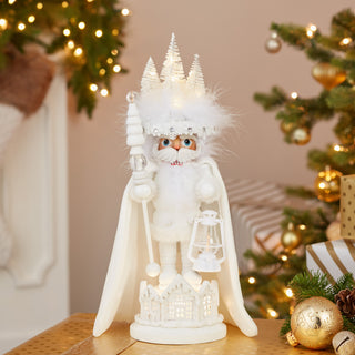 15" Hollywood Nutcrackers™ White Winter LED Hat Nutcracker