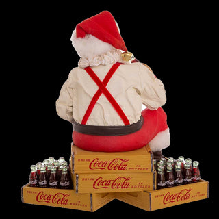 9" Coca-Cola® Fabriché™ Santa Sitting on Crates