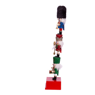 16" Stacked Miniature Nutcrackers With Calendar